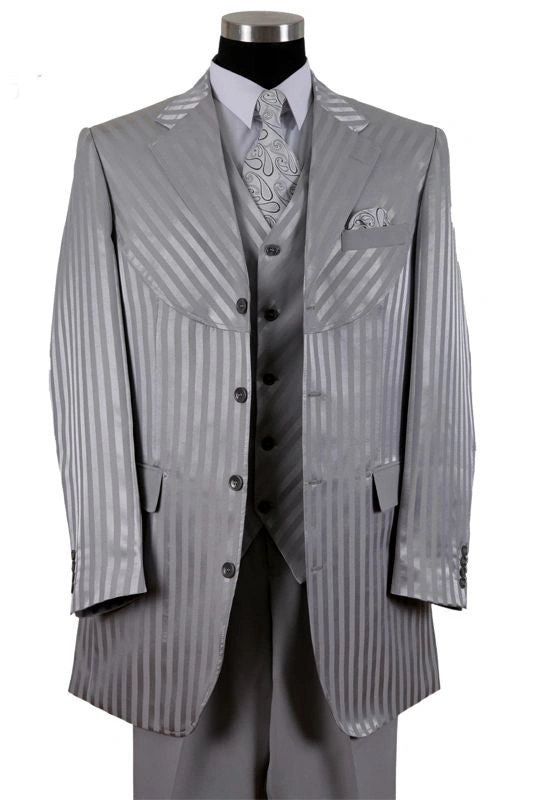 Costume homme Milano Moda 2915V Argent : l'élégance intemporelle revisitée pour un style irrésistible.